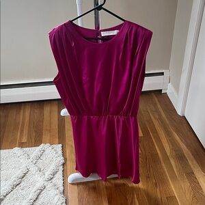 Astr Fuchsia Sleeveless Dress